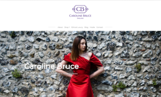 Caroline Bruce - Luxury Clothing Brand Website